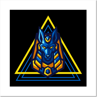 Anubis Egyptian God eSports Style Posters and Art